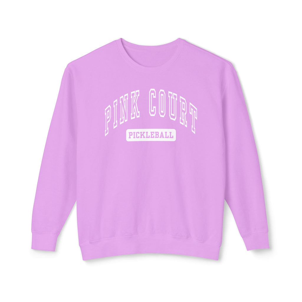 Pink Court Pickleball Collegiate Sweatshirt