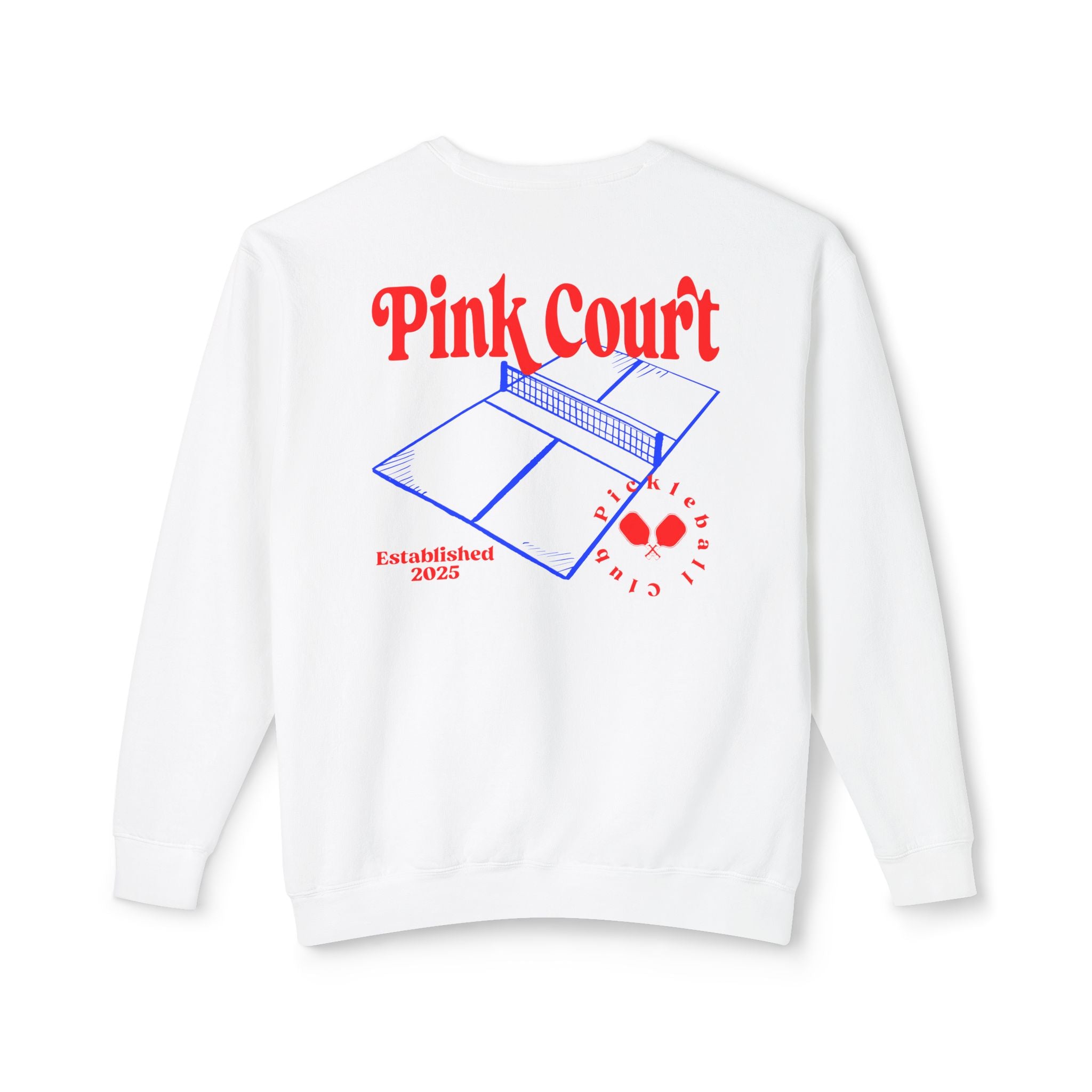 Pink Court Pickleball Club Stamp Sweatshirt