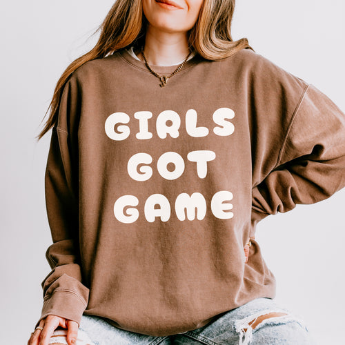 Girls Got Game Bubble Sweatshirt